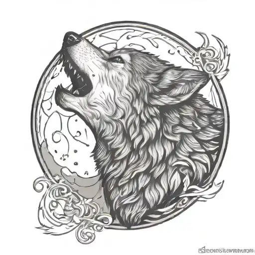 Wolf Howling At The Moon