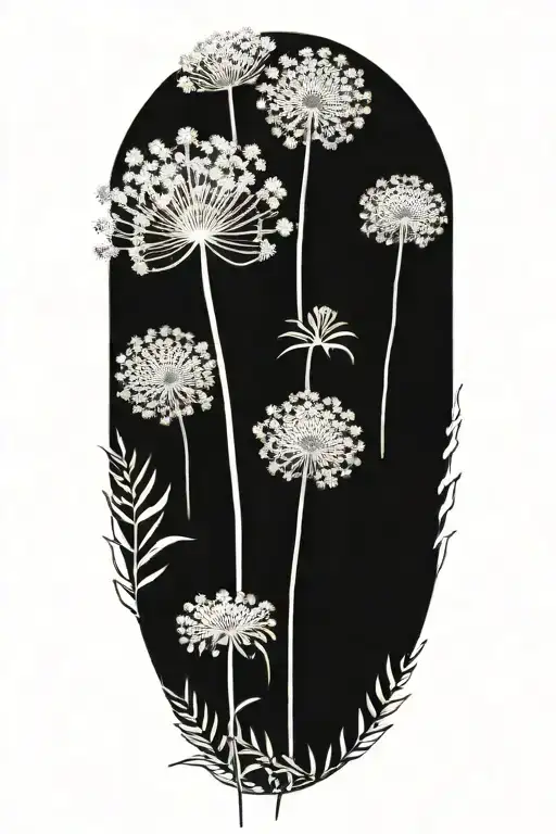 Dandelions And Ferns