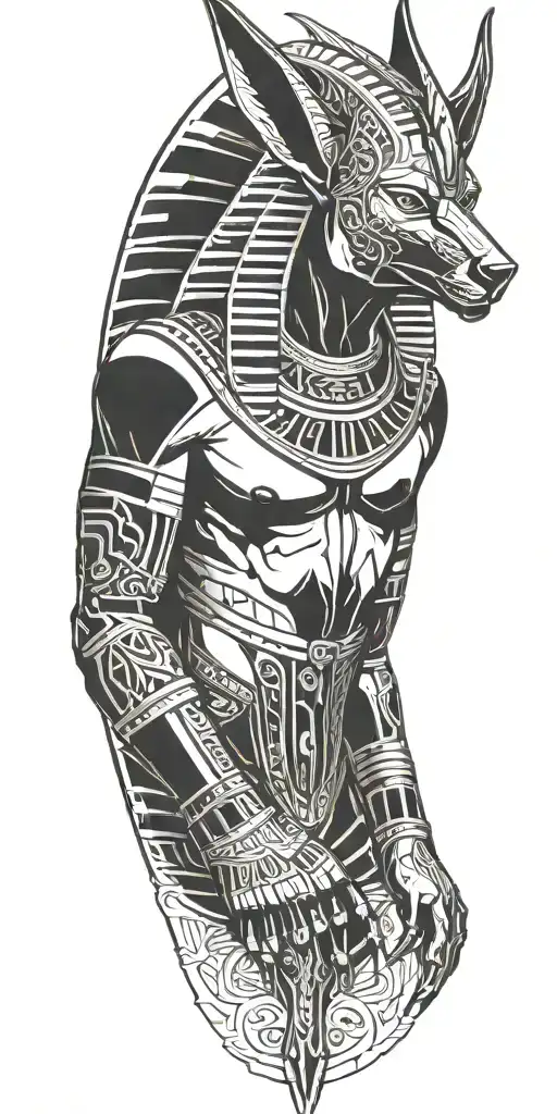 Anubis Egyptian Theme Sleeve