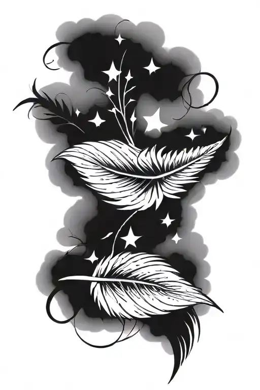 Sky And Feather Feather Feather