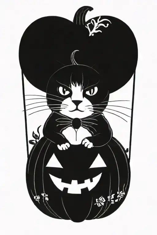 Cat As Pumpkin