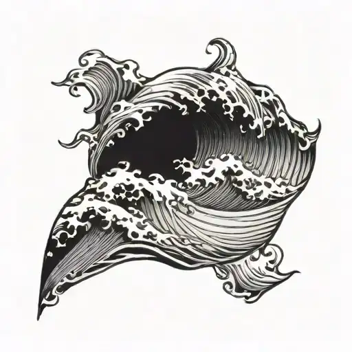 Ocean Wave Beach Dainty