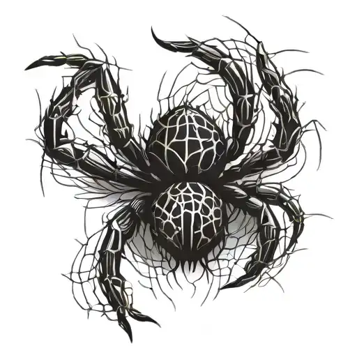 Black Spider Crawling