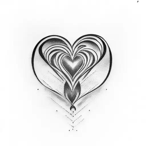Calligraphy Tattoo Love Heart
