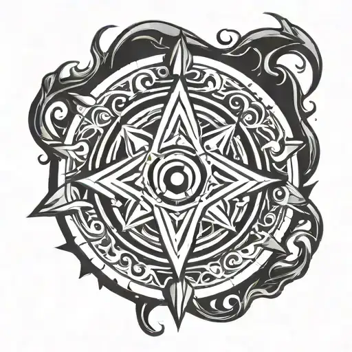 Hearthstone Stone From World Of Warcraft Tattoo Design In Black And White