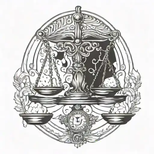 Scales Of Justice Tarot Card