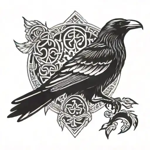 Nordic Runes Raven