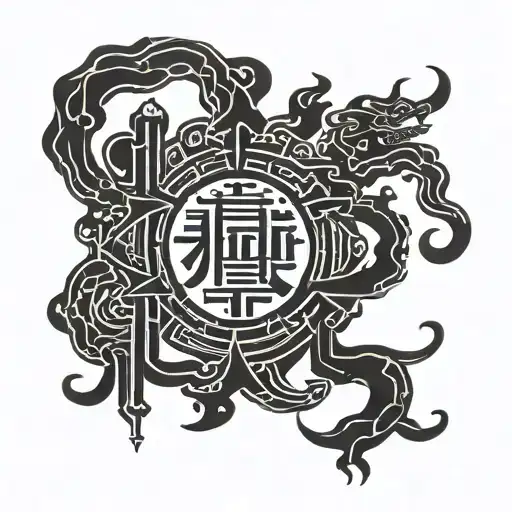 Intricate Chinese Calligraphy Spelling Out A Favorite Book Quote