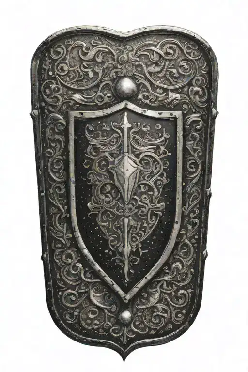 Shield With Bulletholes