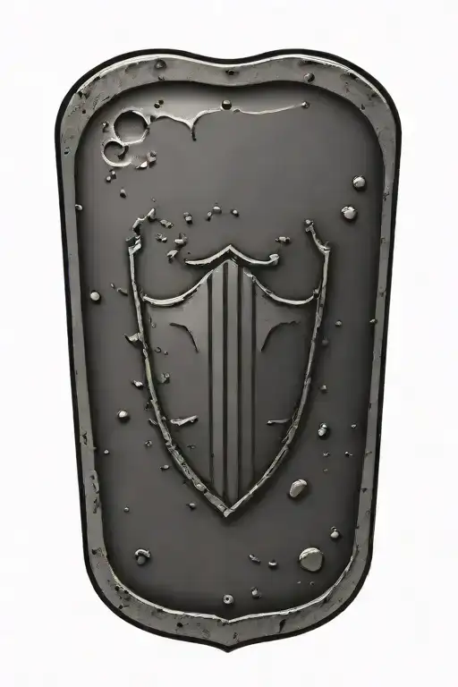 Shield With Bulletholes
