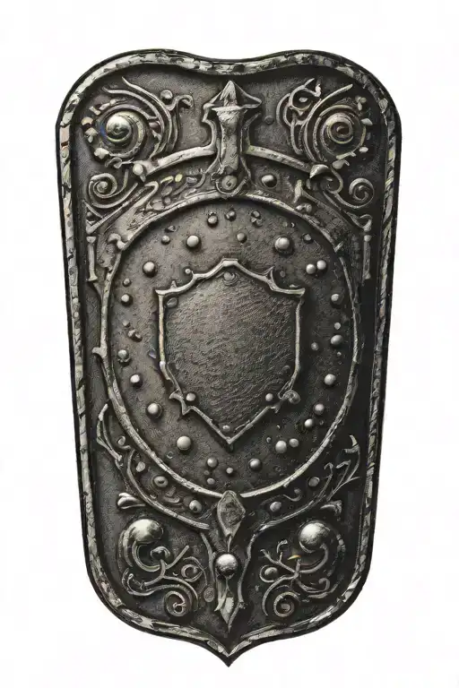 Shield With Bulletholes