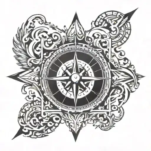 A Fire Type Hlding A Wind Compass