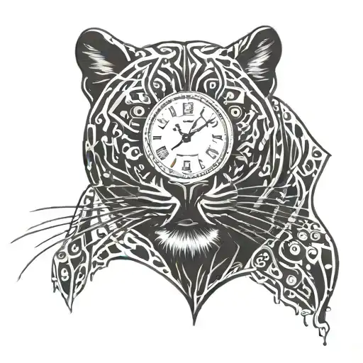 Black Panther And Time Clock