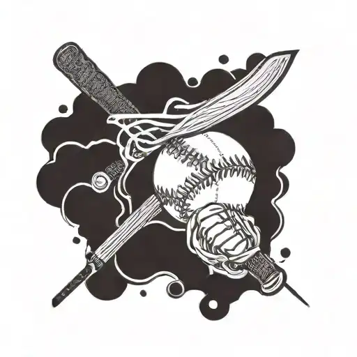 Baseball And Baseball Bat