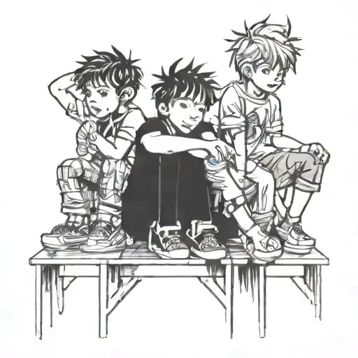 4 Kids Sitting On A Transformer Box