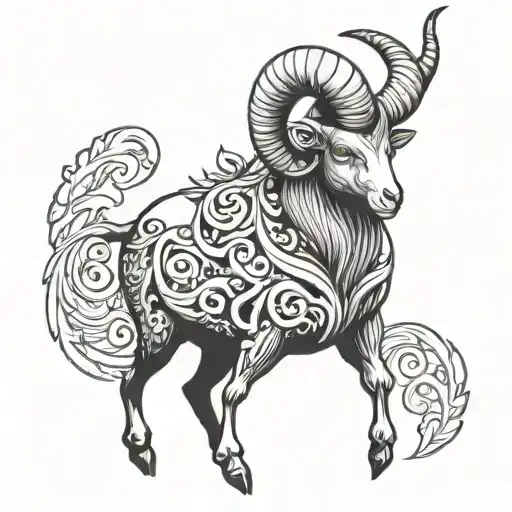 Aries But Its Female With Horns
