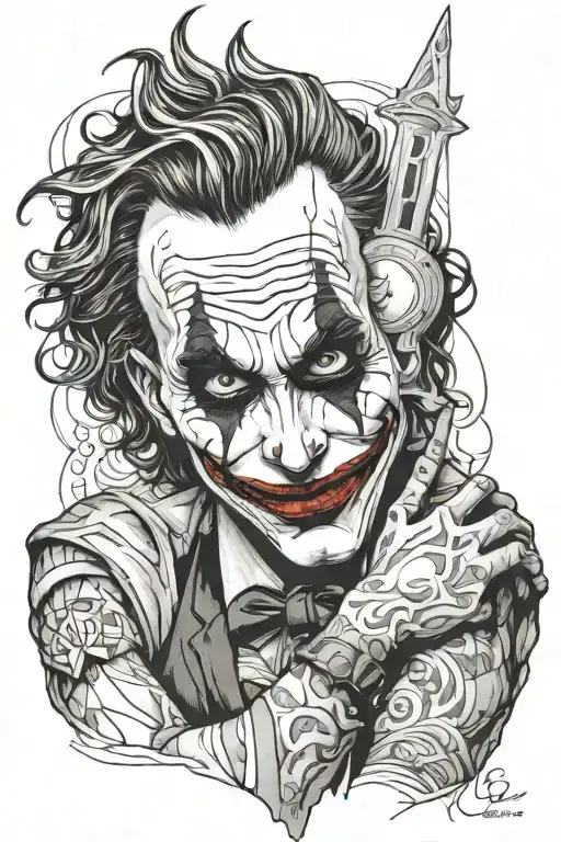 Joker Holding Real Madrid Player Scoring