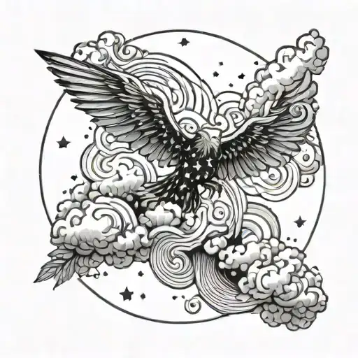 Fear No Evil With Clouds And Stars