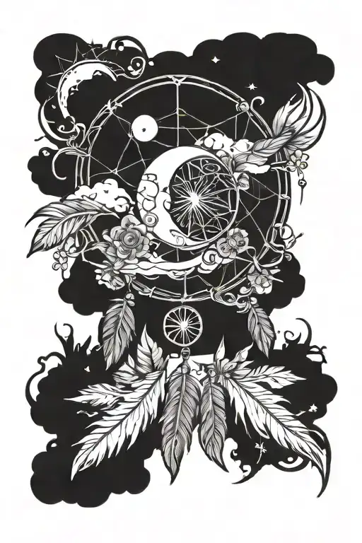 Sun And Moon Dream Catcher