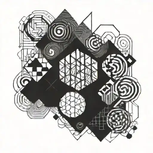 Incorporate Geometric Shapes And Abstract Patterns Inspired By Deep House Music Into The Design