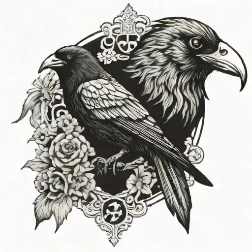 Vigvisir With Crow Fly For Neck