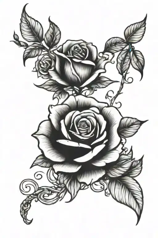 Love Yourself Rose Intertwined