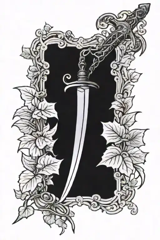 Narsil Sword With Ivy Growing