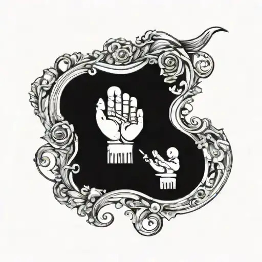 Family First On A Scroll With A Twins Holding A Dads Hand