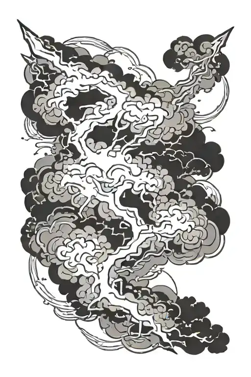 Lightning And Dark Clouds