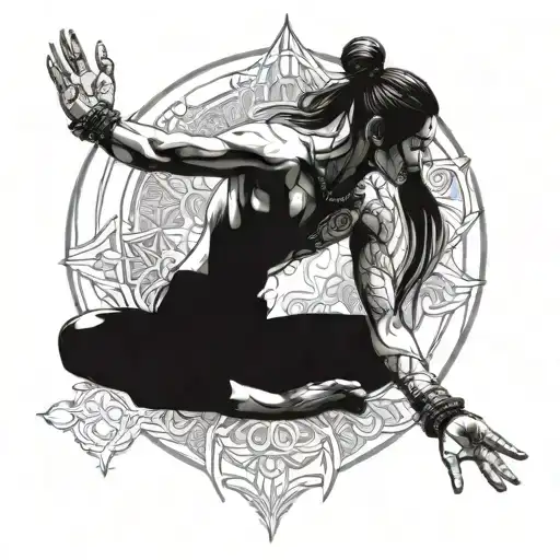 Warrior Meditation Pose