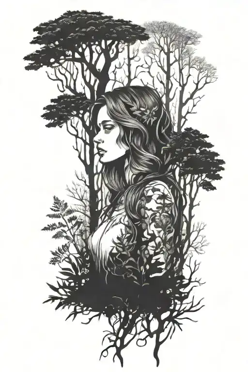 Girl In The Forest