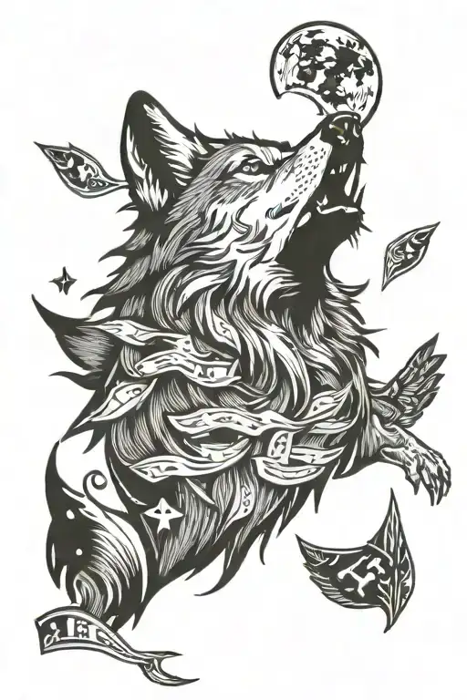 Wolf Howling Money Falling