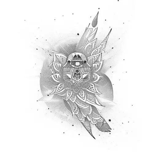 Crow Simmetrical And A Mandala