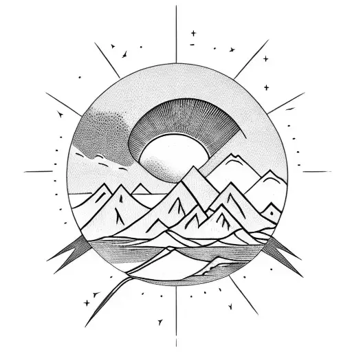 Surf Mountains And Sun