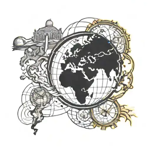 Globe Surrounded The World Is Ours