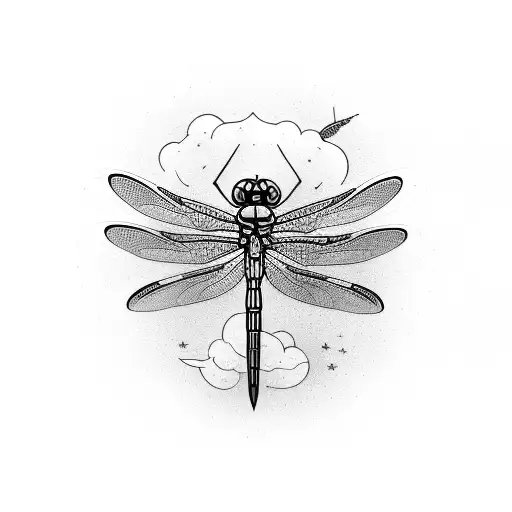 Dragonfly With The Word Dreamer