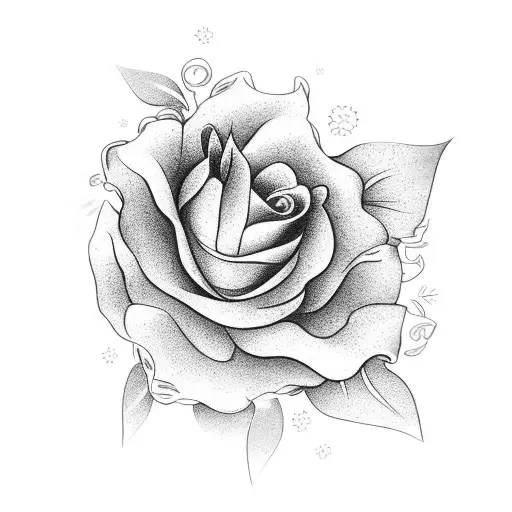 Negative Space Flowers Blackout Sleeve