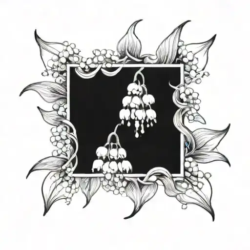 Lily Of The Valley And Aster Flowers