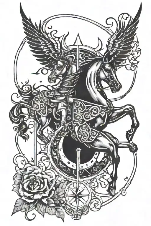 Gemini And Sagittarius Zodiac Symbol