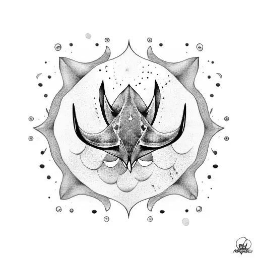 Ocean With Manta Ray