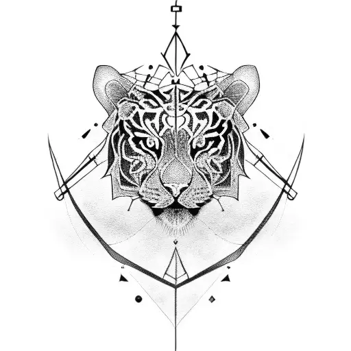 Triscelion Tiger Two Line Libra
