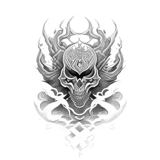 Black And Red Uroboros