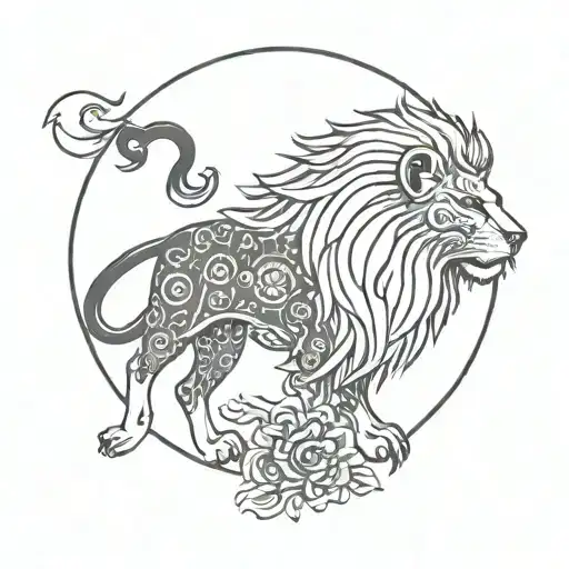 Iranian Lion And Sun