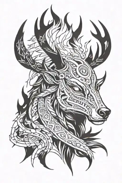 A Modern Interpretation Of A Windigo Inspired By Native American Lore