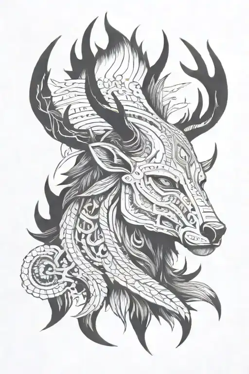 A Modern Interpretation Of A Windigo Inspired By Native American Lore