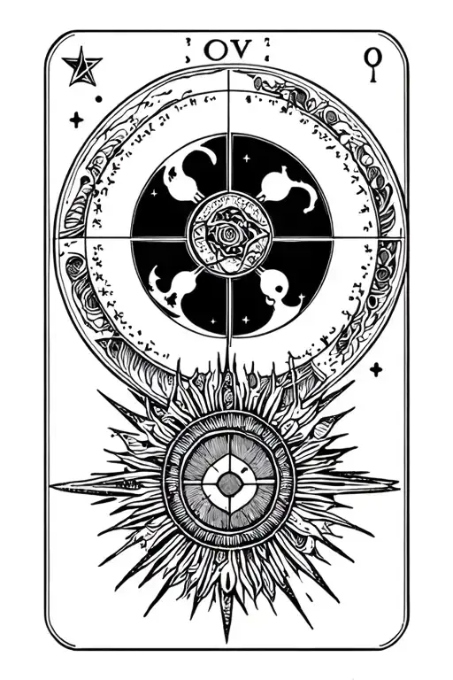 Tarot Sol And Full Moon Letters