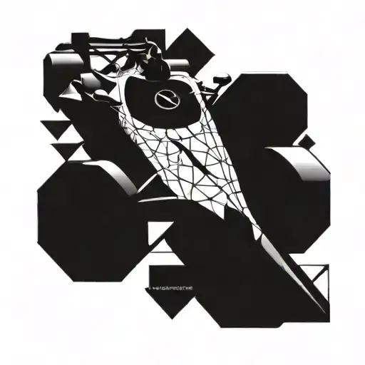 Incorporate A Sleek And Detailed Mclaren F1 Car Design Into A Geometric Pattern