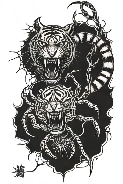 Spider Catch A Tiger