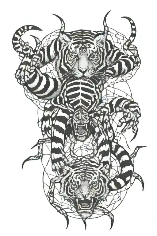 Spider Catch A Tiger