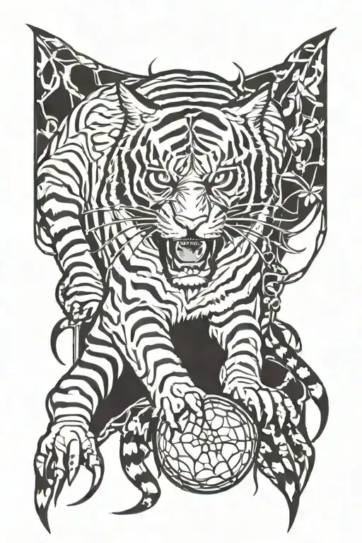 Spider Catch A Tiger